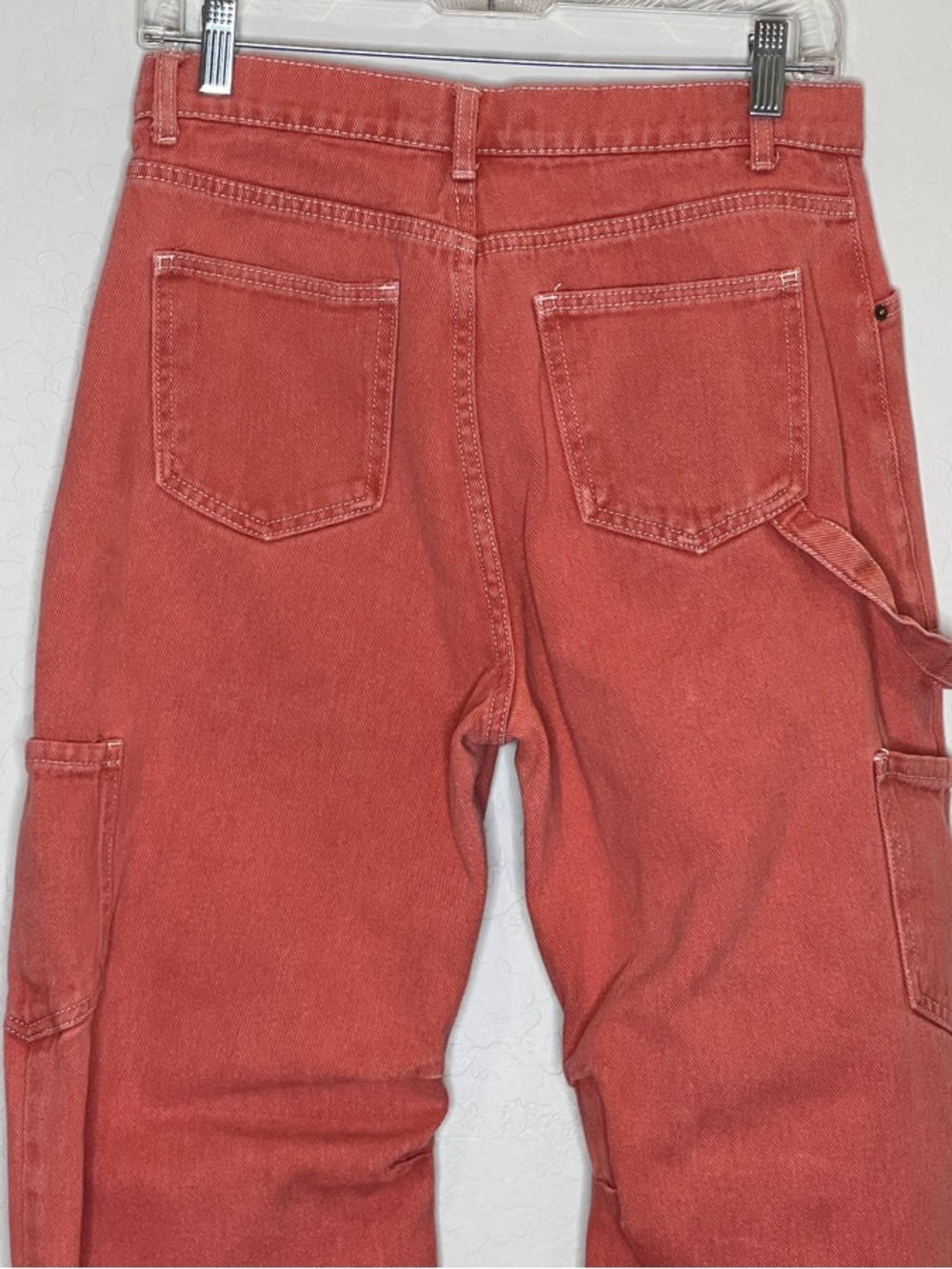 Lioness Light Orange/Peach oversized cargo pants size Small - Picture 11 of 12